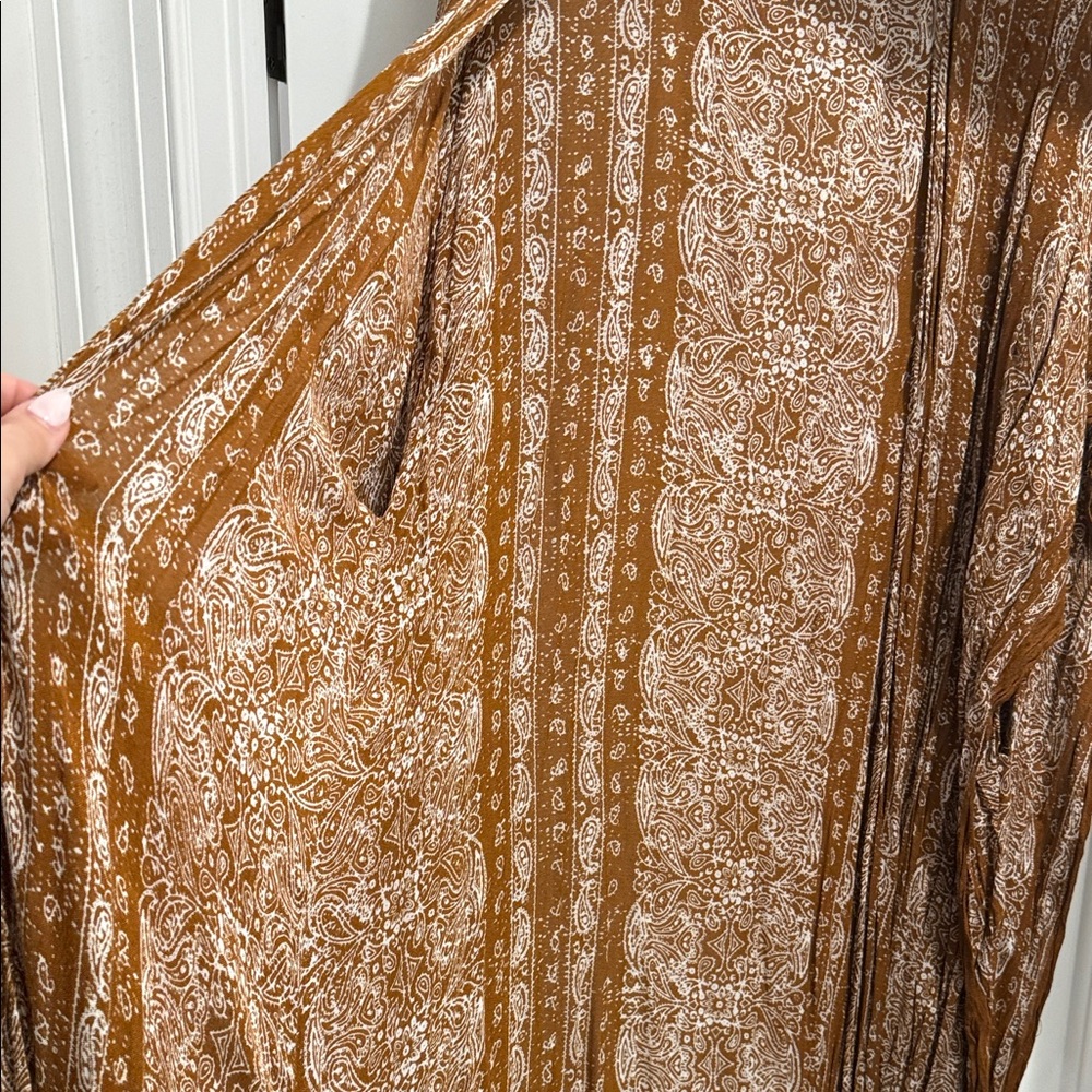 Brown Patterned Kamono - Picture 4 of 4